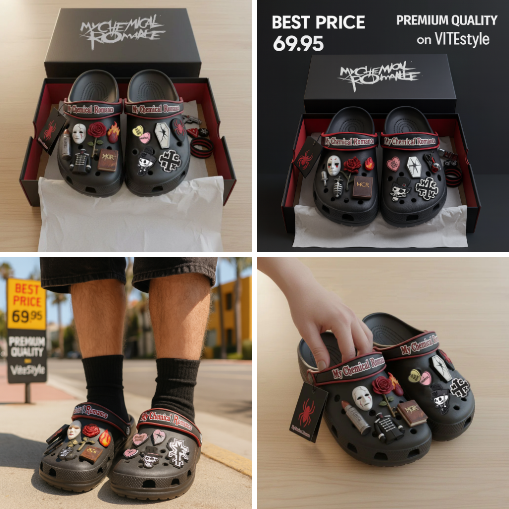 My Chemical Romance Crocs Charms
