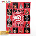 NBA Atlanta Hawks Basketball Team Player Legends Blanket