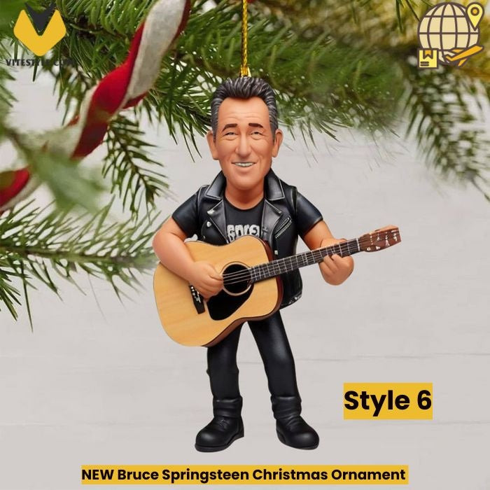 NEW Bruce Springsteen Christmas Ornament