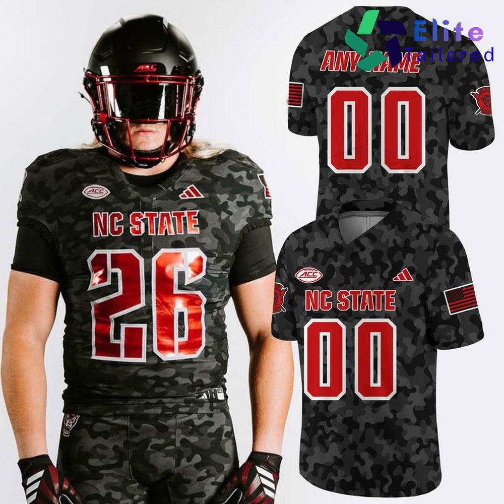 NC State Wolfpack Military Appreciation 2026 Custom Football Jersey