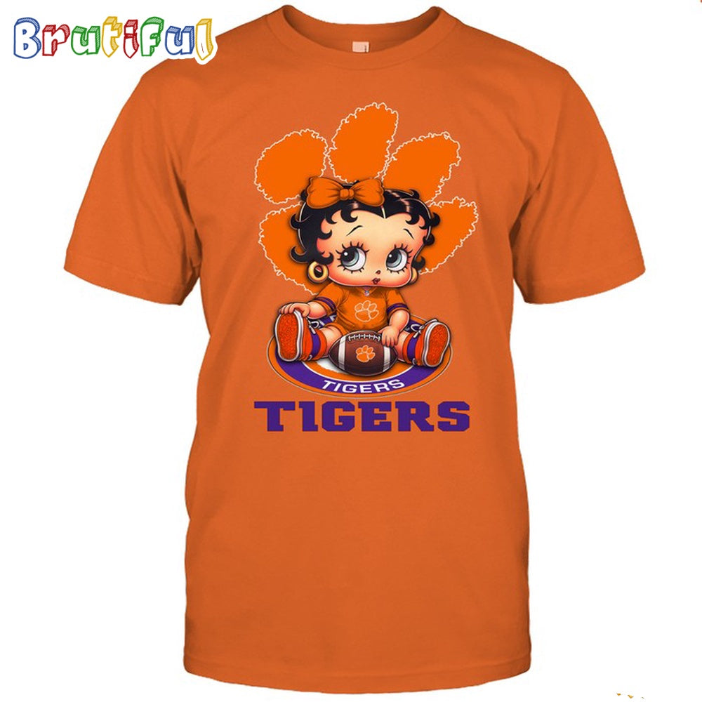 NCAA Clemson T-Shirt Betty Boop Football Tshirt