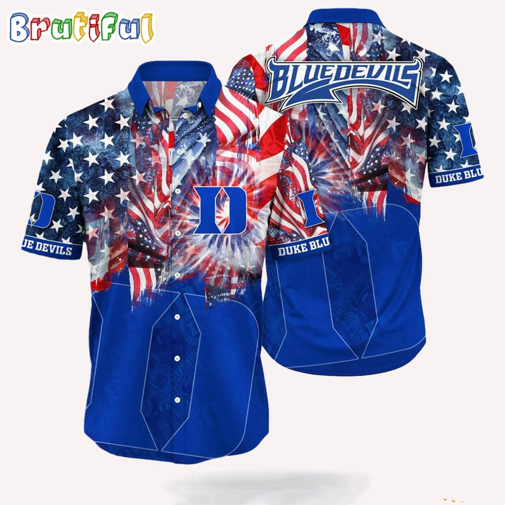 NCAA Duke Blue Devils 4th Of July Happy Independence Day Hawaii Shirt