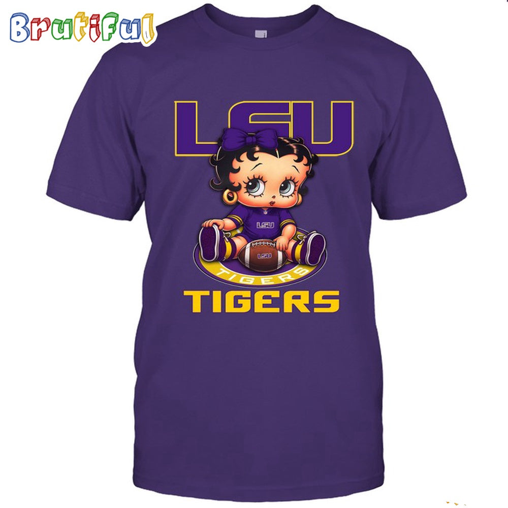 NCAA LSU T-Shirt Betty Boop Football Tshirt