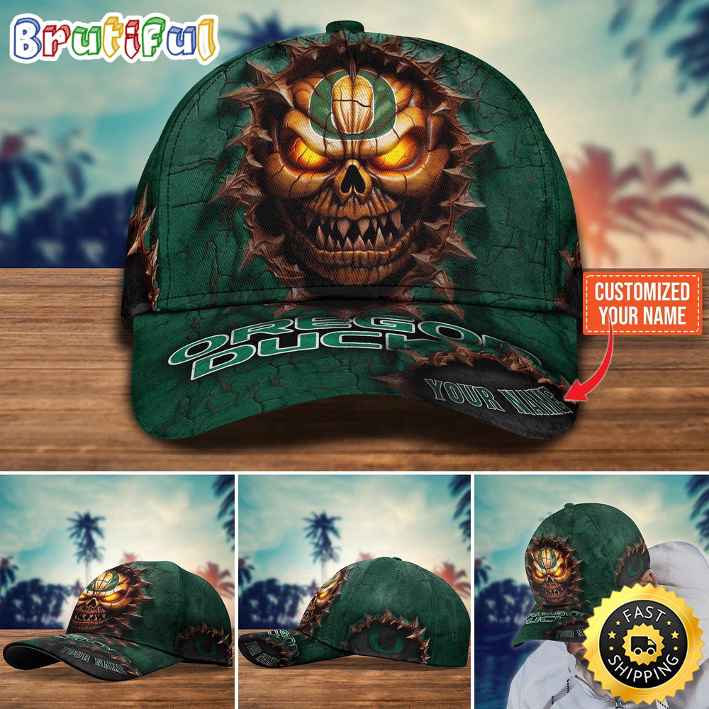 NCAA Oregon Ducks Baseball Cap Halloween Custom Cap For This Season