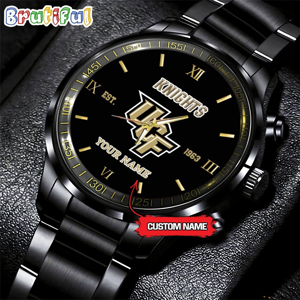 NCAA UCF Knights Black Fashion Watch Football Watch For Fans