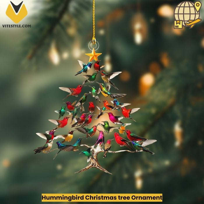 Hummingbird Christmas tree Ornament