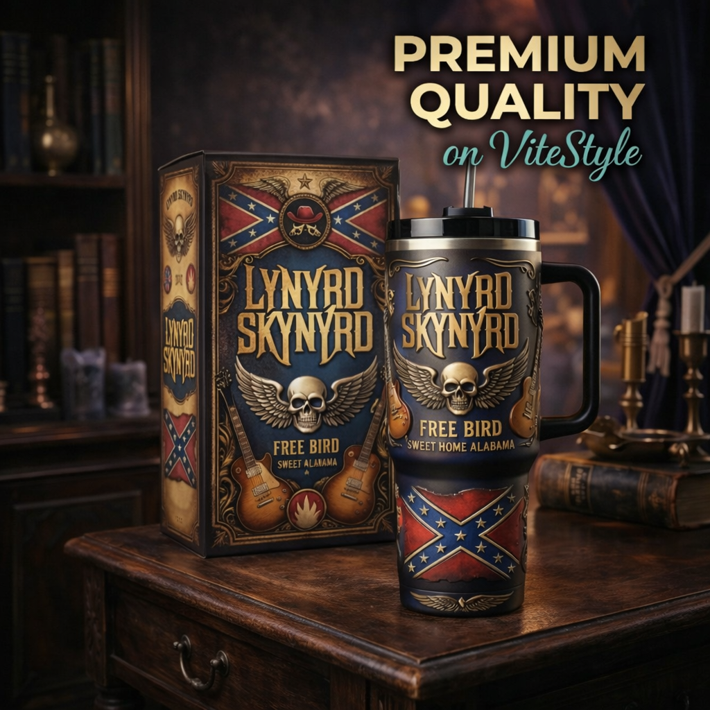 NEW Lynyrd Skynyrd 40oz Tumbler With Handle