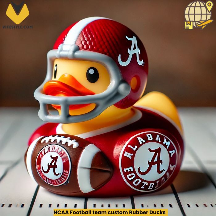 NCAA Football team custom Rubber Ducks Ornament