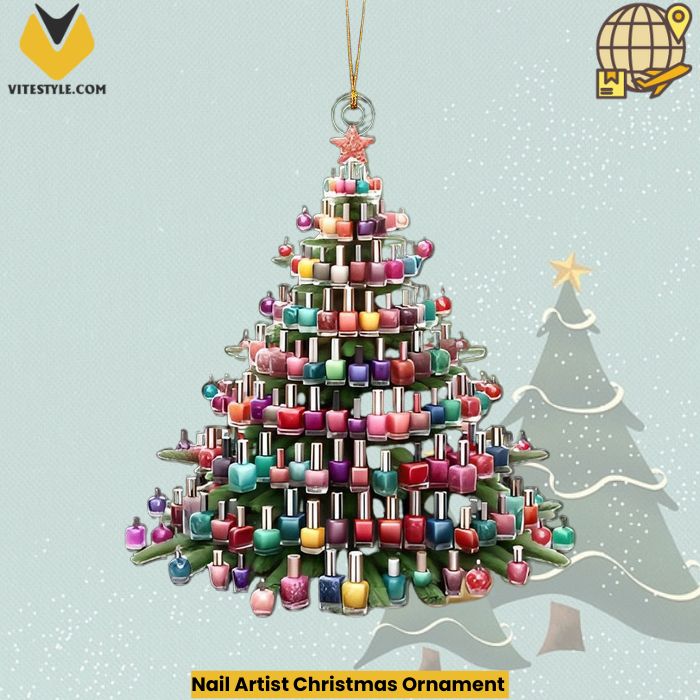 Nail Artist Christmas Ornament