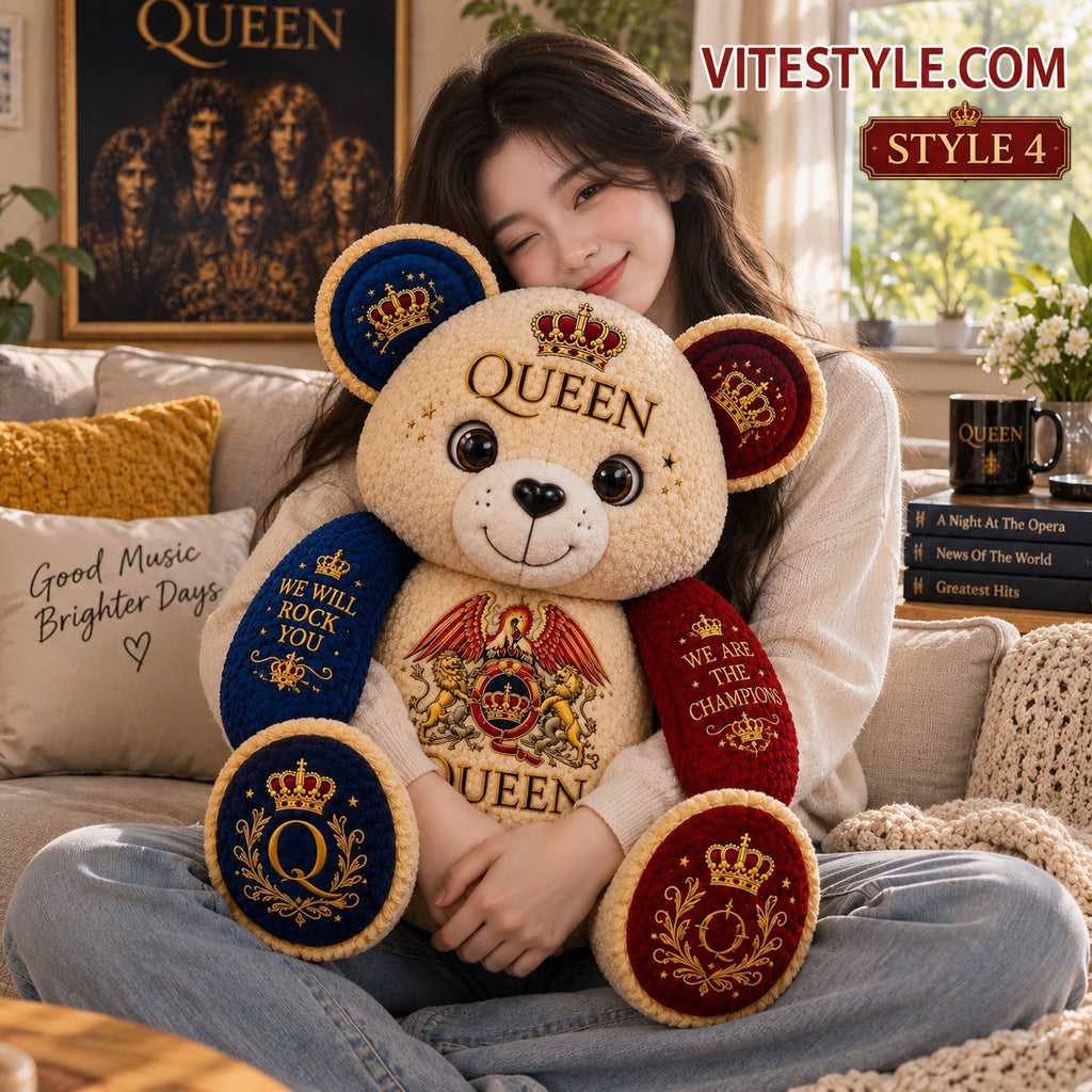 NEW Queen Bear Shaped Pillow