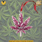 Weed Leaf Custom Christmas Ornament