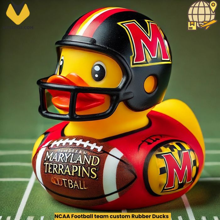 NCAA Football team custom Rubber Ducks Ornament