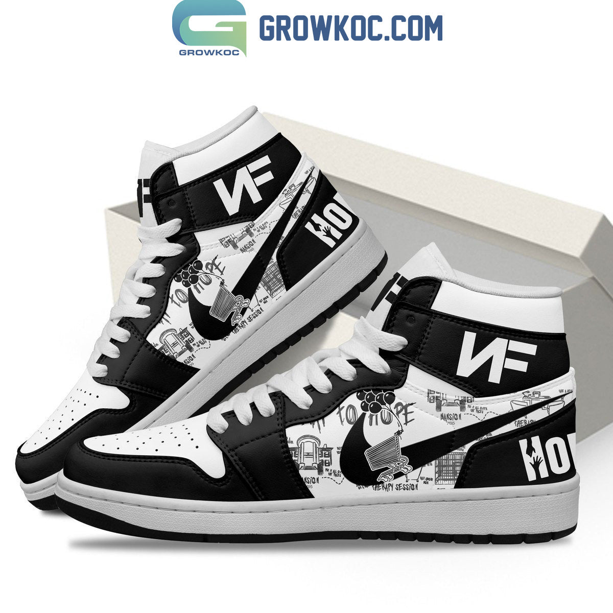 NF Band Hope Song Air Jordan 1 Shoes