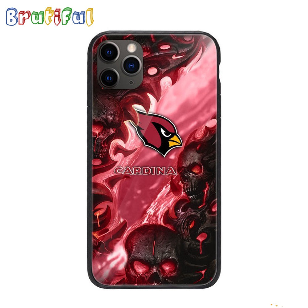 NFL Arizona Cardinals Special Logo Skull Design Phone Case