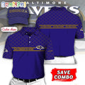 NFL Baltimore Ravens Polo Shirt, Custom Football Polo Shirt And Cap