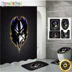 NFL Baltimore Ravens Shower Curtain Chic Shower Drapes