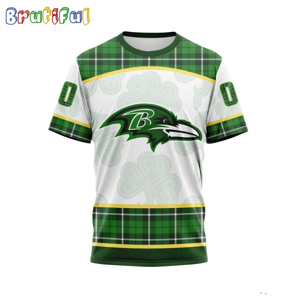 NFL Baltimore Ravens T-Shirt Special Design For St Patrick Day
