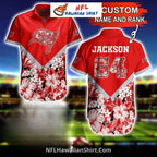 NFL Buccaneers Hawaiian Shirt Custom Floral Jersey Set