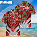 NFL Buccaneers Island Landscape Hawaiian Shirt In Red