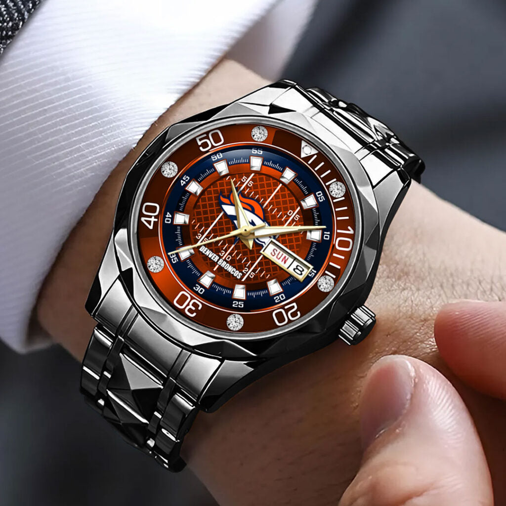 Denver Broncos Alloy Luxury Quartz Watch - TMTHU921