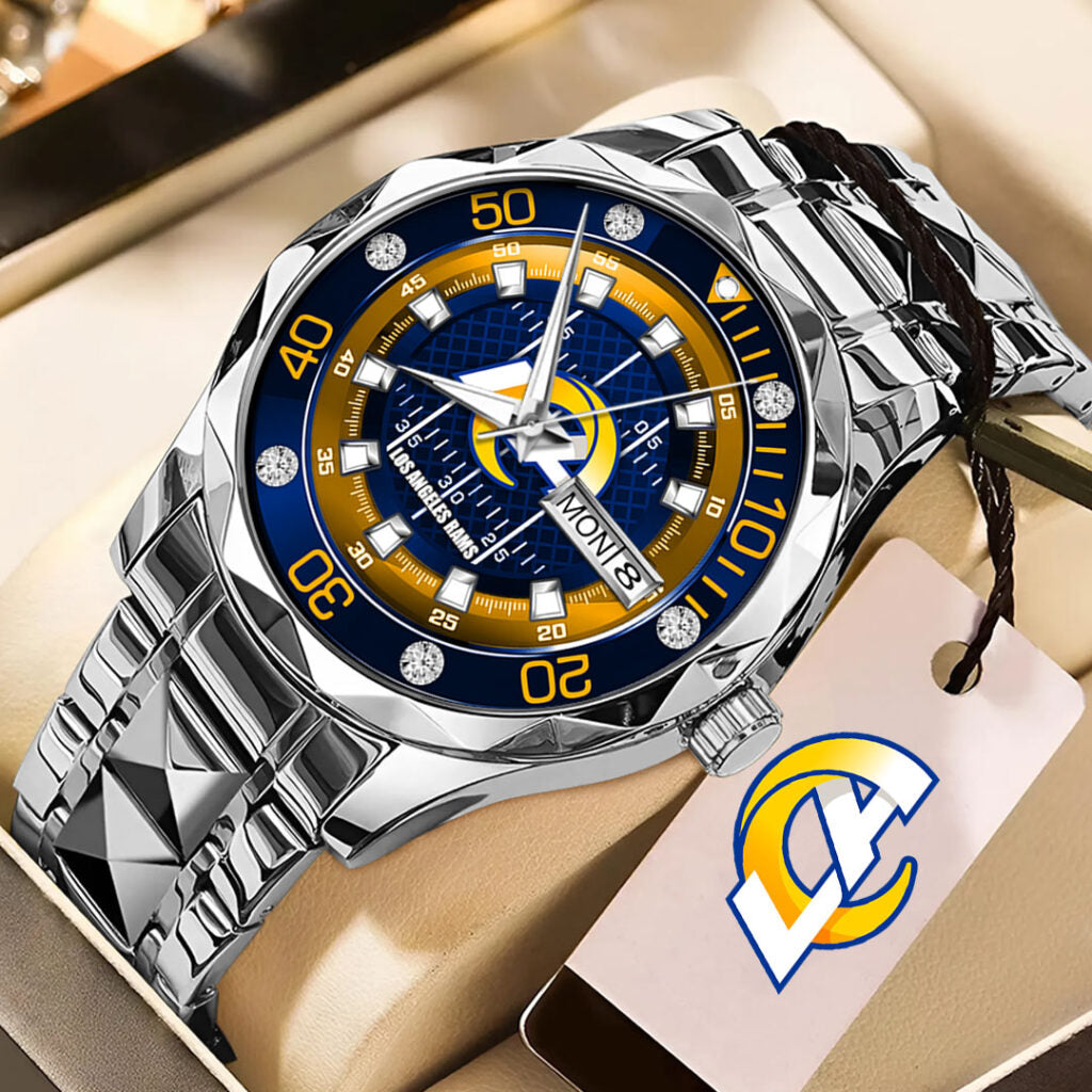 Los Angeles Rams Alloy Luxury Quartz Watch - TMTHU938