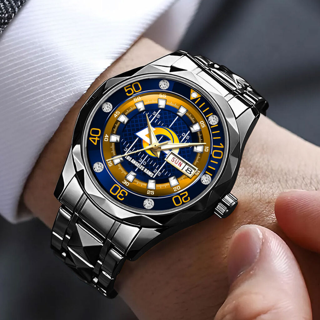 Los Angeles Rams Alloy Luxury Quartz Watch - TMTHU938