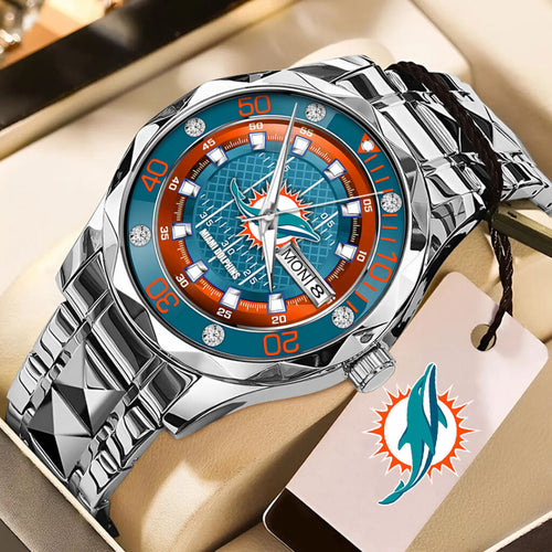 Miami Dolphins Alloy Luxury Quartz Watch - TMTHU910