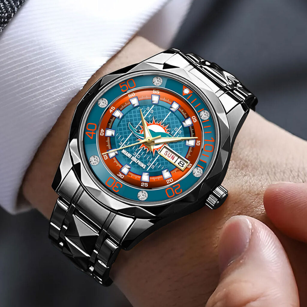 Miami Dolphins Alloy Luxury Quartz Watch - TMTHU910