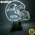 NFL Carolina Panthers Night Light Up Table Lamp Football Helmet Sports LED Light