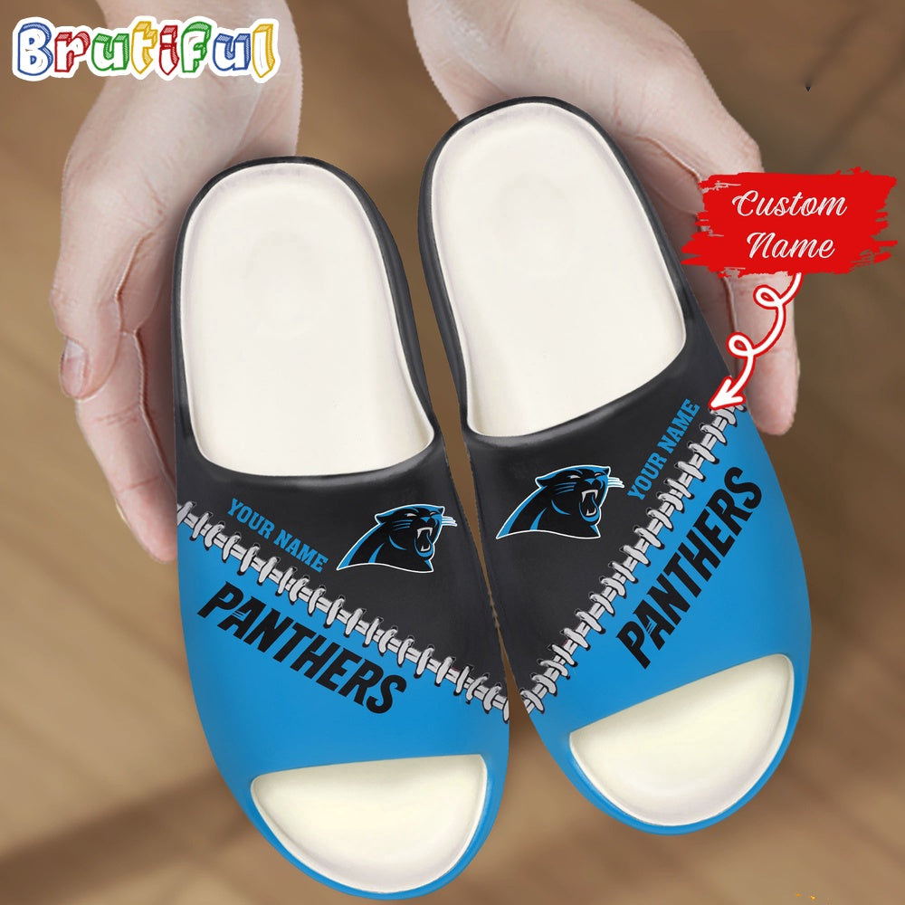 NFL Carolina Panthers Slippers Football Comfortable Slippers