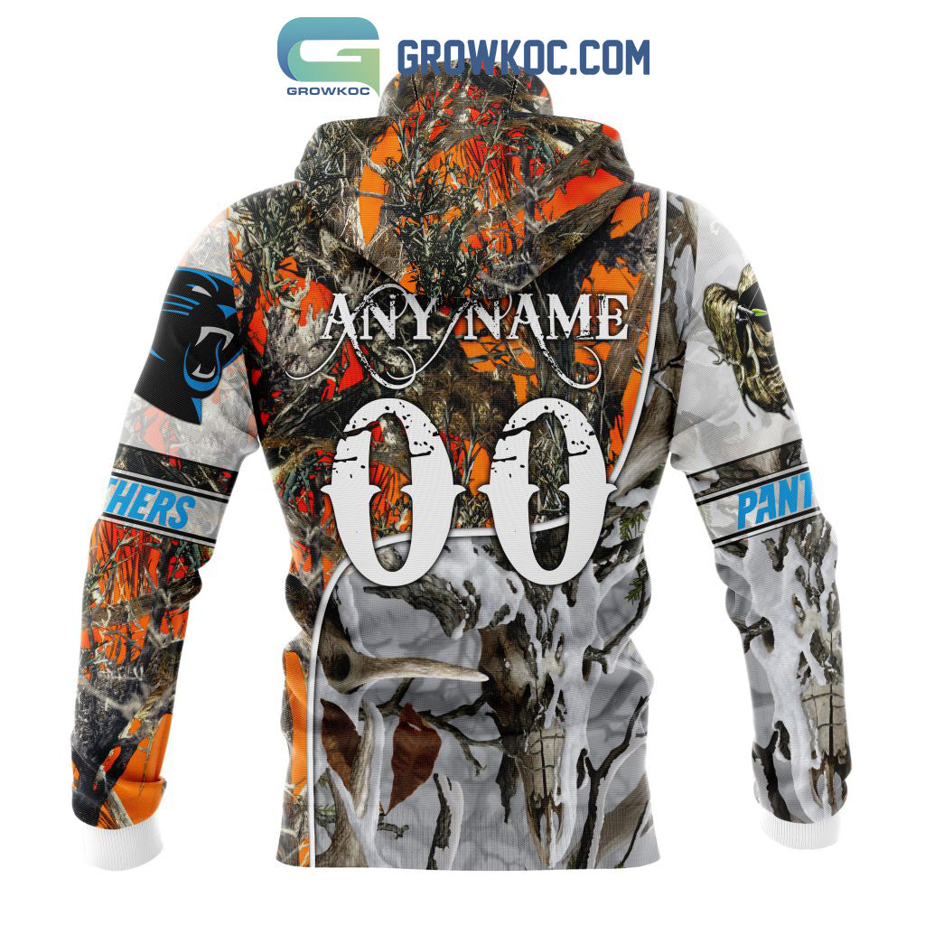 NFL Carolina Panthers Special Fall And Winter Bow Hunting Personalized Hoodie T Shirt