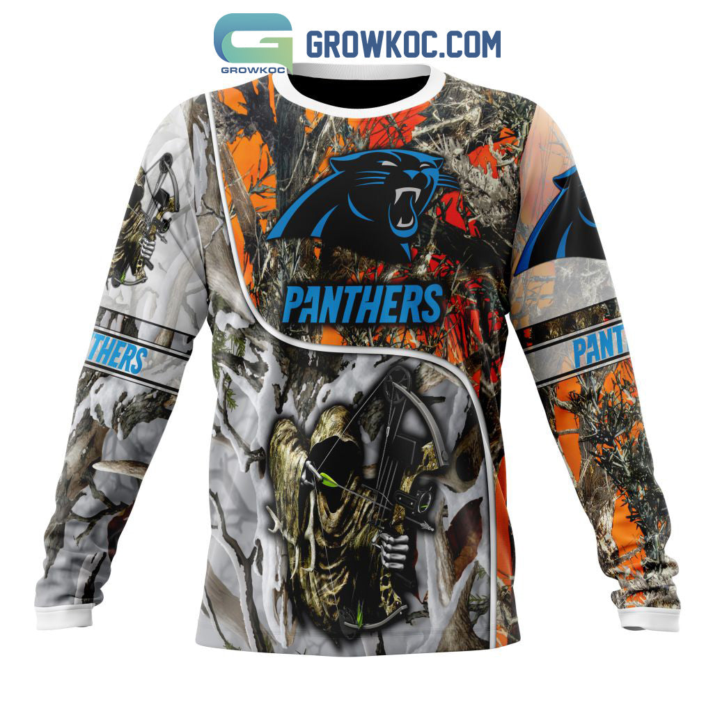 NFL Carolina Panthers Special Fall And Winter Bow Hunting Personalized Hoodie T Shirt