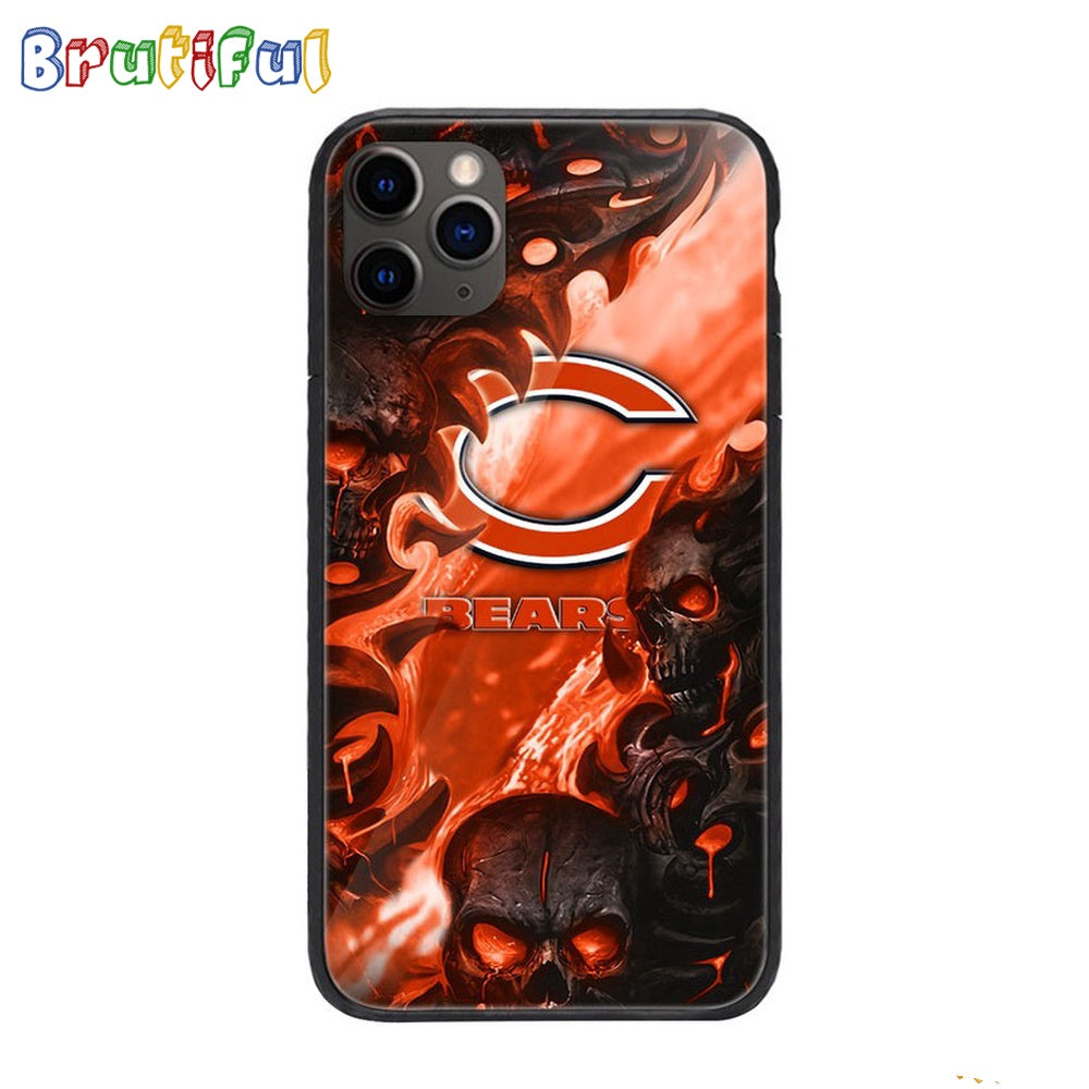 NFL Chicago Bears Special Logo Skull Design Phone Case