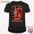 NFL Cincinnati Bengals Deadpool T Shirt, Football Deadpool Shirt