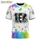 NFL Cincinnati Bengals T-Shirt Special Autism Awareness Design All Over Print T-Shirt
