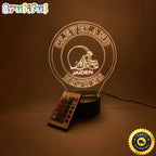 NFL Cleveland Browns Night Light Football 3D LED Light