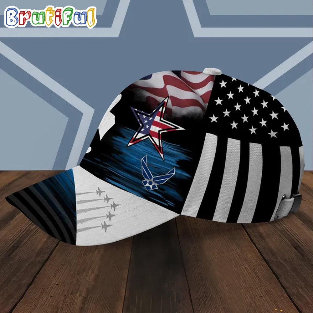 NFL Dallas Cowboys Special American Flag US Air Force Veteran Baseball Cap