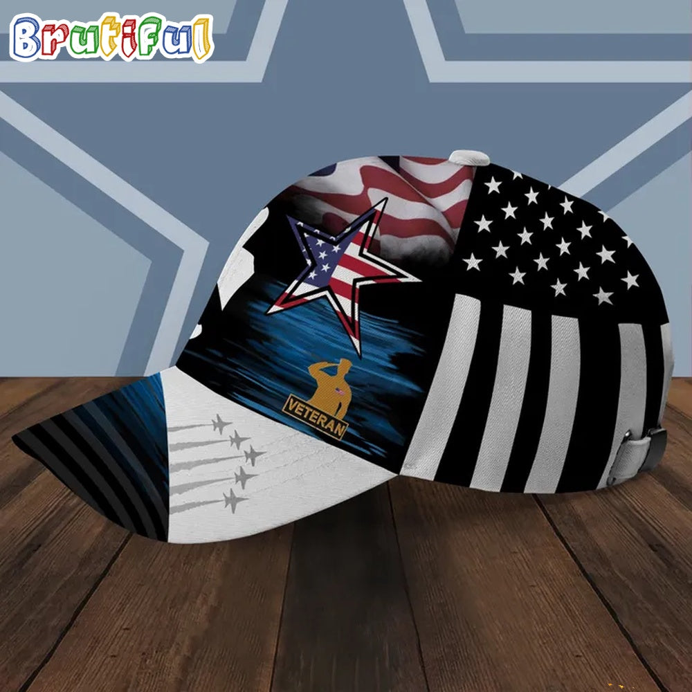 NFL Dallas Cowboys Special American Flag US Veteran Baseball Cap