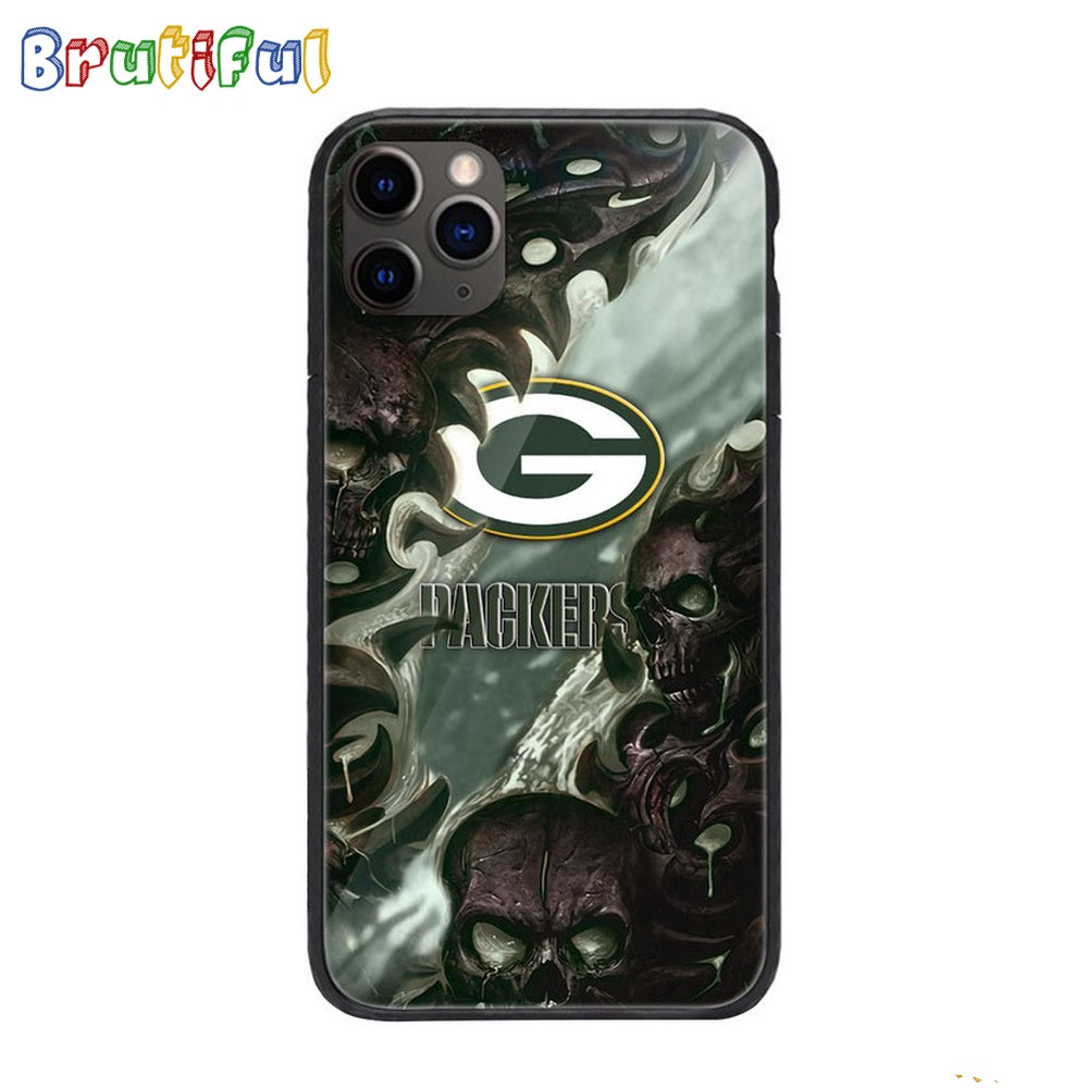 NFL Green Bay Packers Special Logo Skull Design Phone Case