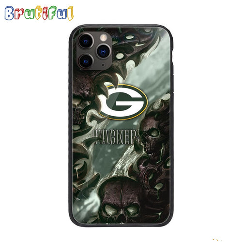 NFL Green Bay Packers Special Logo Skull Design Phone Case