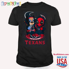 NFL Houston Texans Deadpool T Shirt, Football Deadpool Shirt