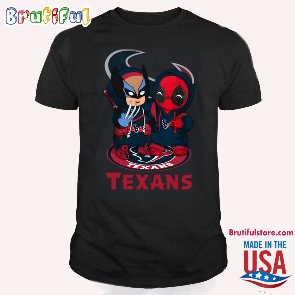 NFL Houston Texans Deadpool T Shirt, Football Deadpool Shirt