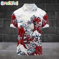 NFL Houston Texans Football Great Wave Polo Shirt