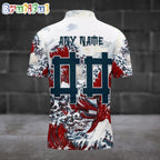 NFL Houston Texans Football Great Wave Polo Shirt