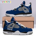 NFL Indianapolis Colts Football Team Air Jordan 4 Shoes Sneaker
