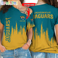 NFL Jacksonville Jaguars Football Team Logo Design One Shoulder Shirt