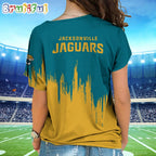 NFL Jacksonville Jaguars Football Team Logo Design One Shoulder Shirt