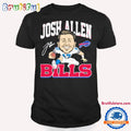 NFL Josh Allen 17 Buffalo Bills Signature Rugby T Shirt