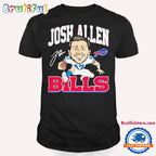 NFL Josh Allen 17 Buffalo Bills Signature Rugby T Shirt