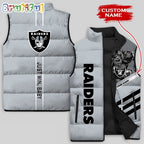 NFL Las Vegas Raiders Damn Right Sleeveless Down Jacket